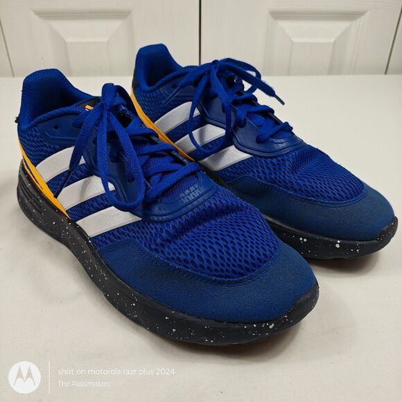 Youth ADIDAS Nebzed K Blue Big Kid's Running Shoes Lace Up Sneakers US Size 6.5 - Picture 9 of 16